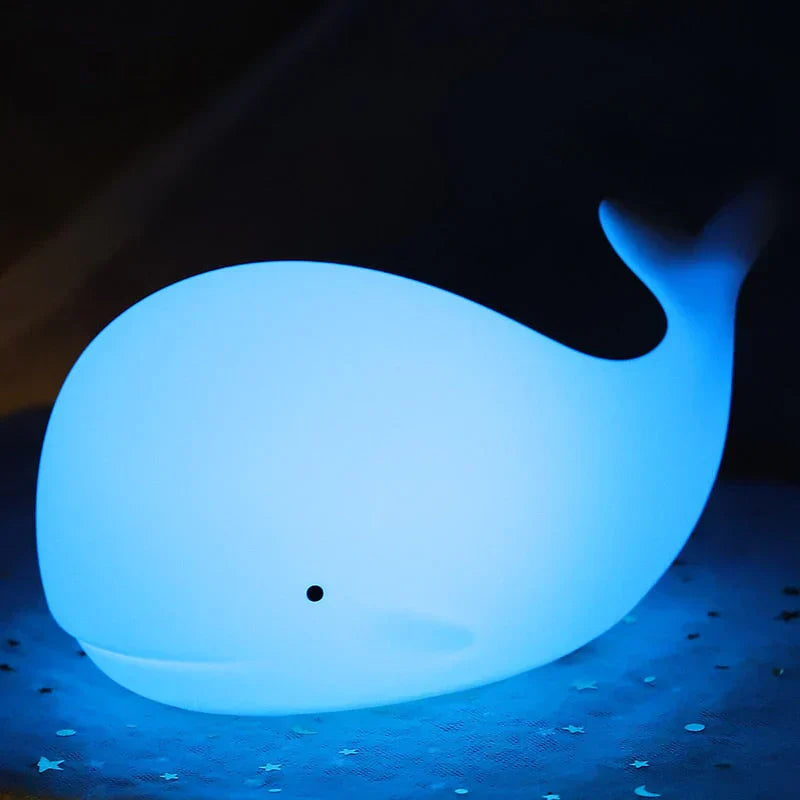 Whale Night Light with Color Change - LuminaGlow