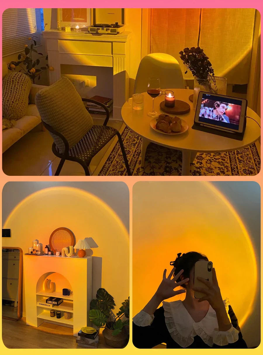 Sunset Lamp with Color-Changing Glow - LumaSphere