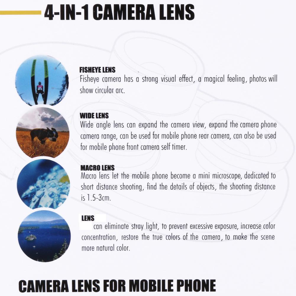 4 in 1 Clip-on Mobile Phone Camera Lens - LensCraft Pro