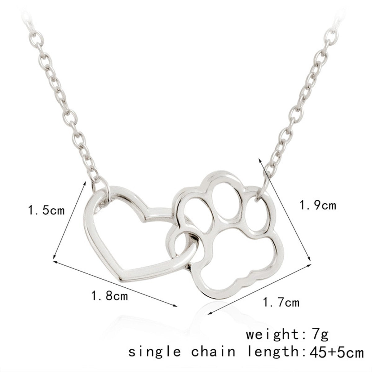 Cat Paw Necklace - Purrfect Charm Co.