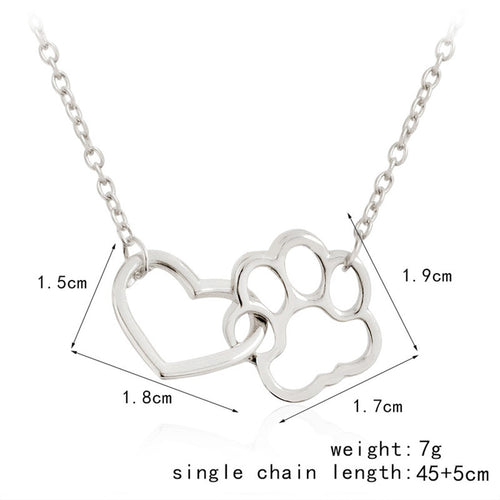 Cat Paw Necklace - Purrfect Charm Co.