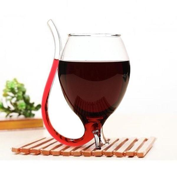 Vine Wine Glass with Straw - LuxeSip