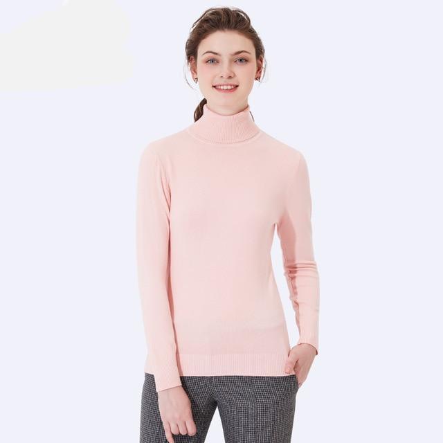 Knitted Turtleneck Sweater - LuxeWeave