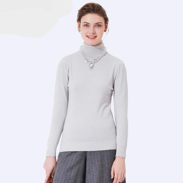 Knitted Turtleneck Sweater - LuxeWeave