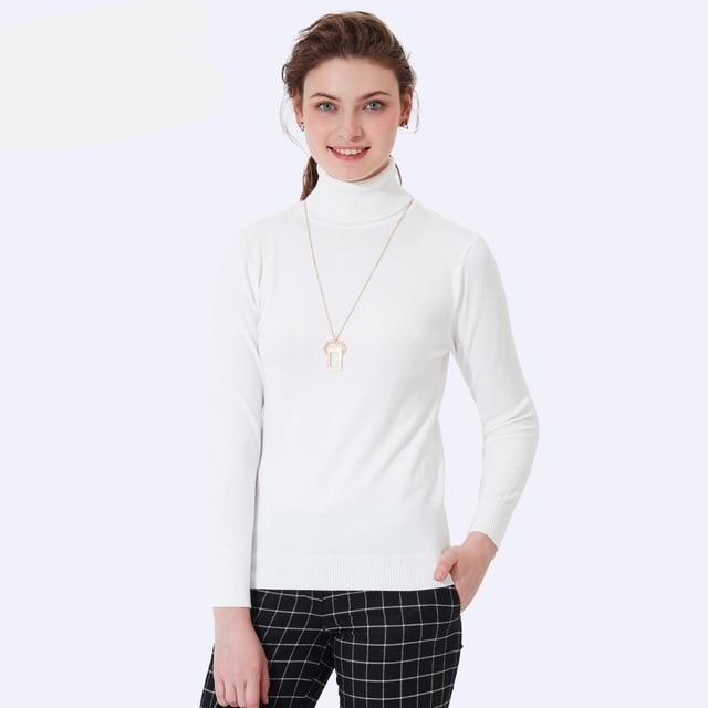 Knitted Turtleneck Sweater - LuxeWeave