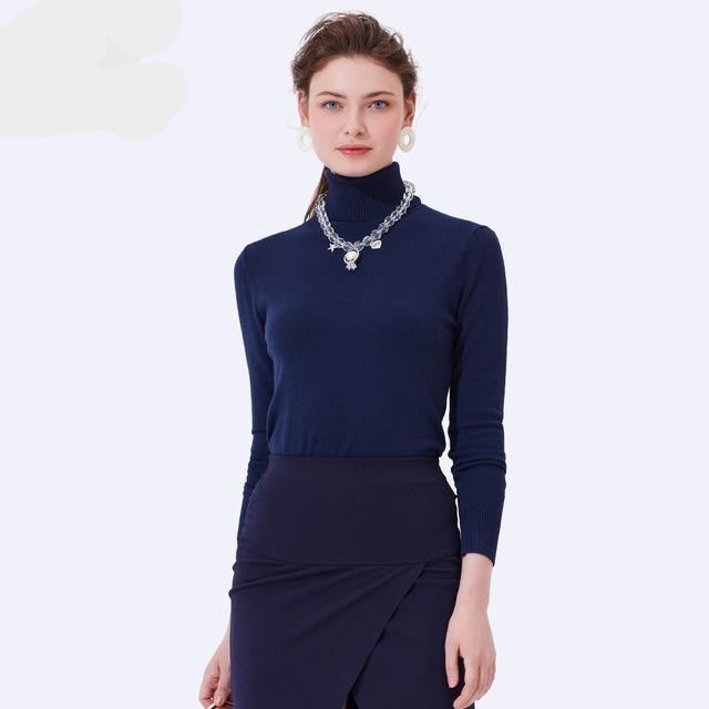 Knitted Turtleneck Sweater - LuxeWeave