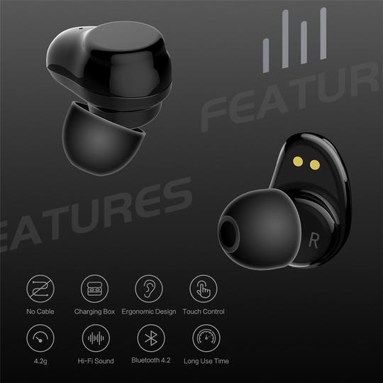 True Wireless Bluetooth Earbuds - SoundWave Elite