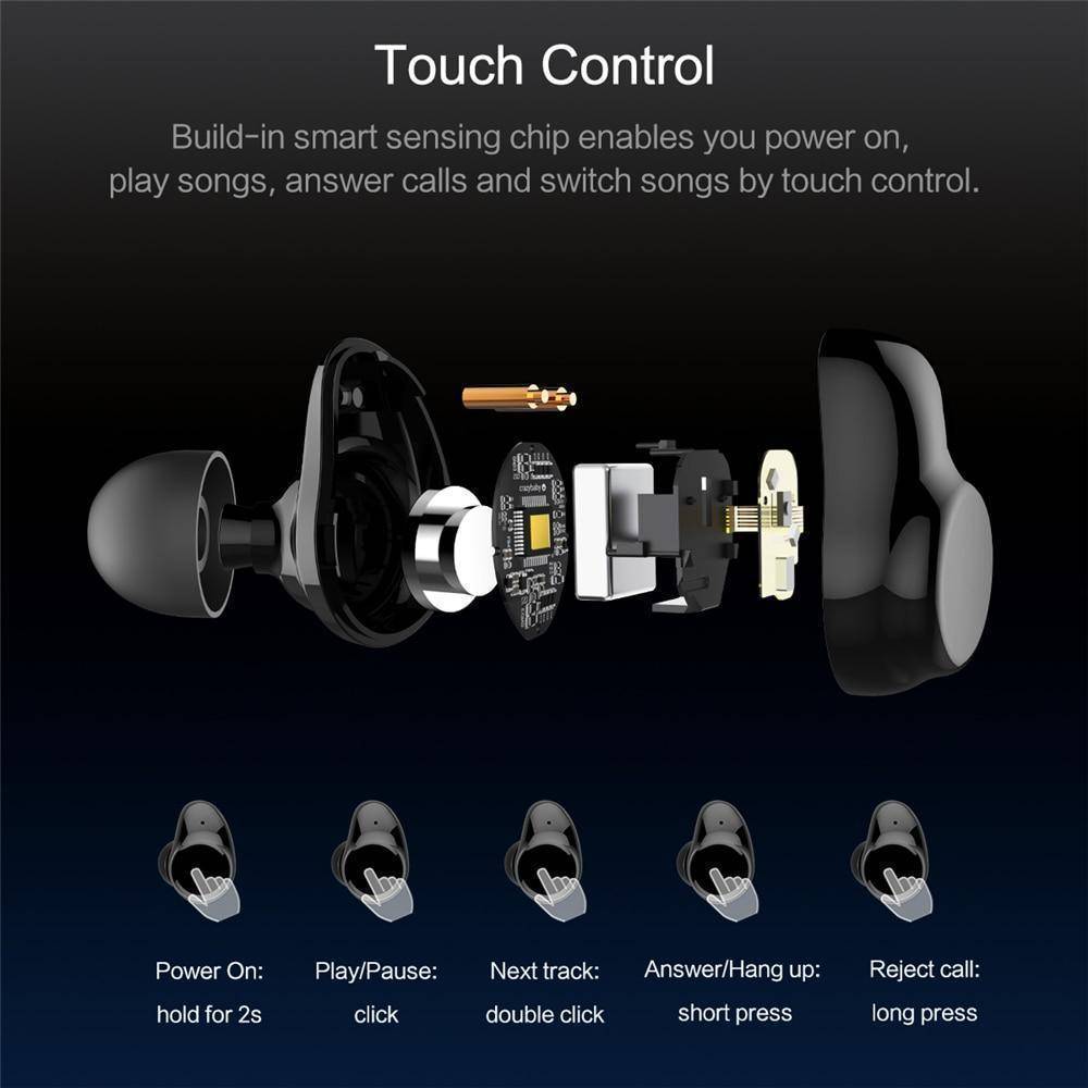 True Wireless Bluetooth Earbuds - SonicWave Audio