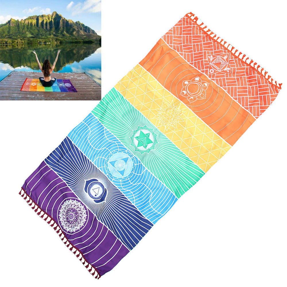 Chakra Yoga Rug for Balance – ZenHarmony