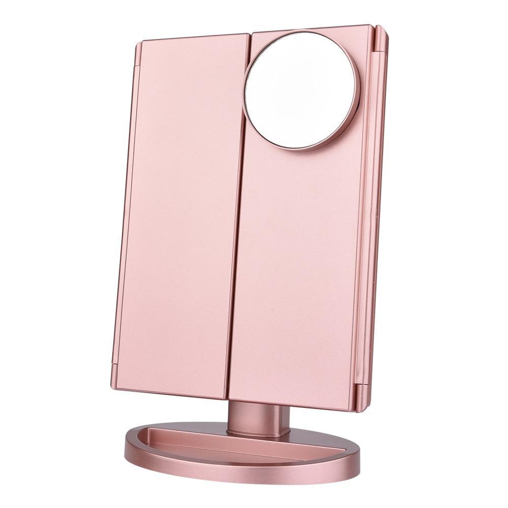 Lighted Magnifying Makeup Mirror - LuxeGlow