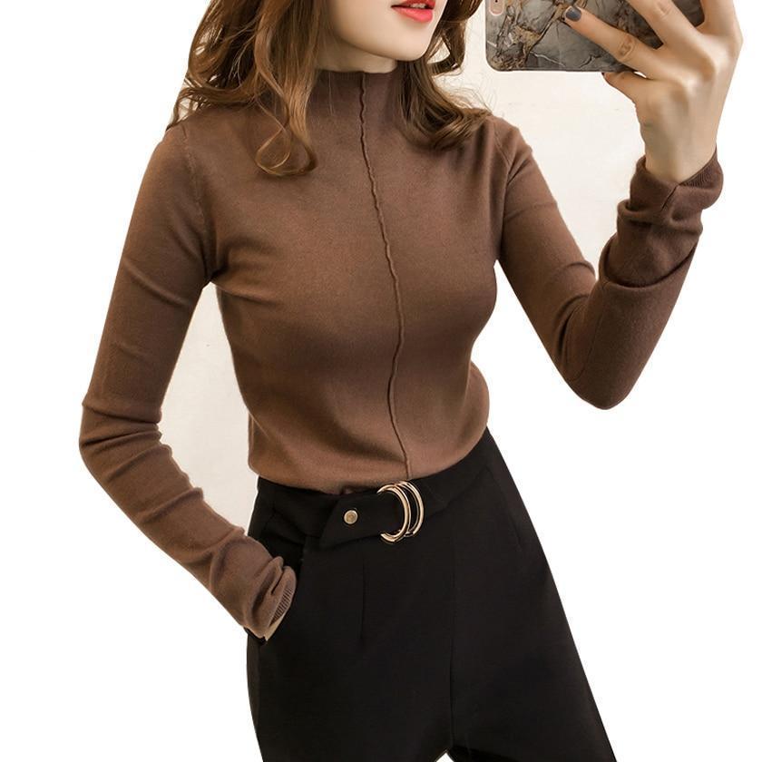Cozy Sleeves Basic Sweater - LuxeWear