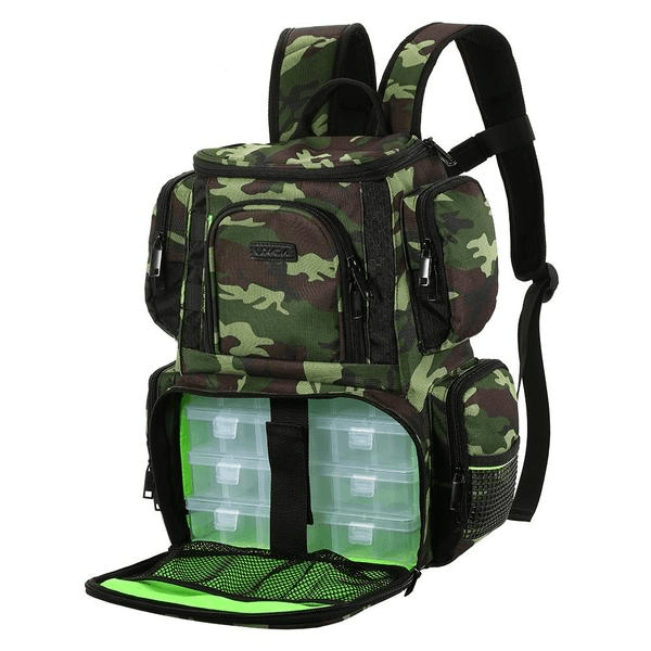 Fishing Backpack with Tackle Storage - AquaGear