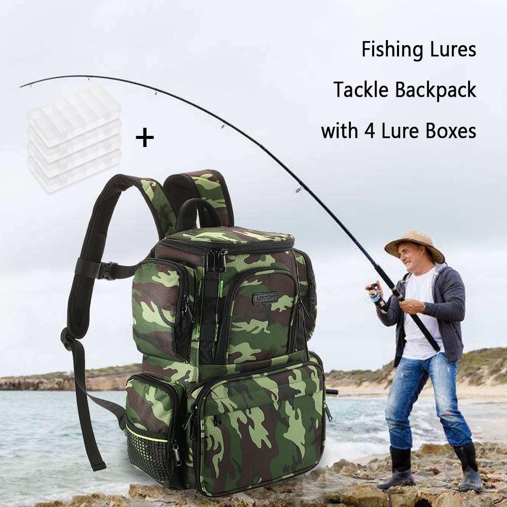Fishing Backpack with Tackle Storage - AquaGear
