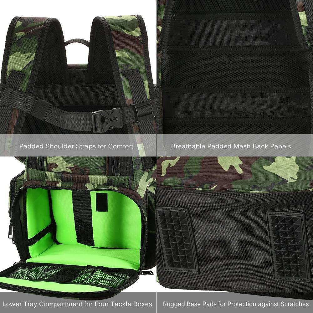 Fishing Backpack with Tackle Storage - AquaGear