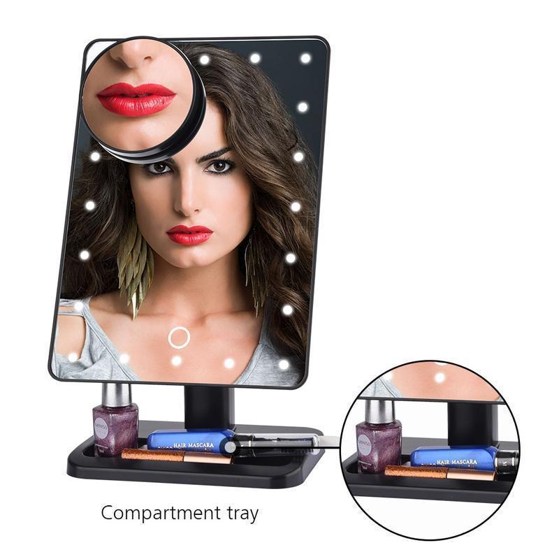 LED Makeup Mirror Bluetooth Speaker - LuxeGlow
