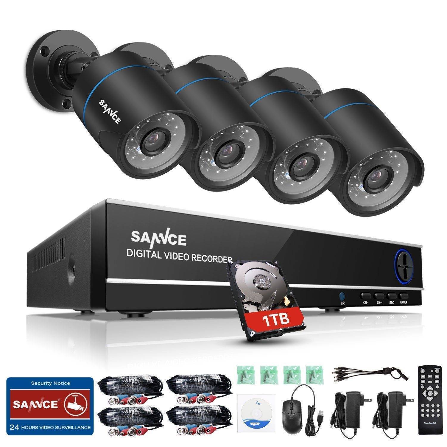 4 Channel Video Security Camera System - SecureVision Pro