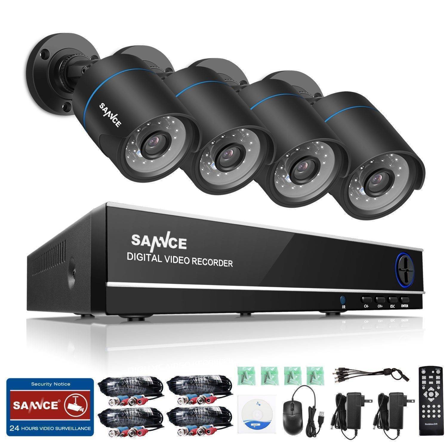 4 Channel Video Security Camera System - SecureVision Pro
