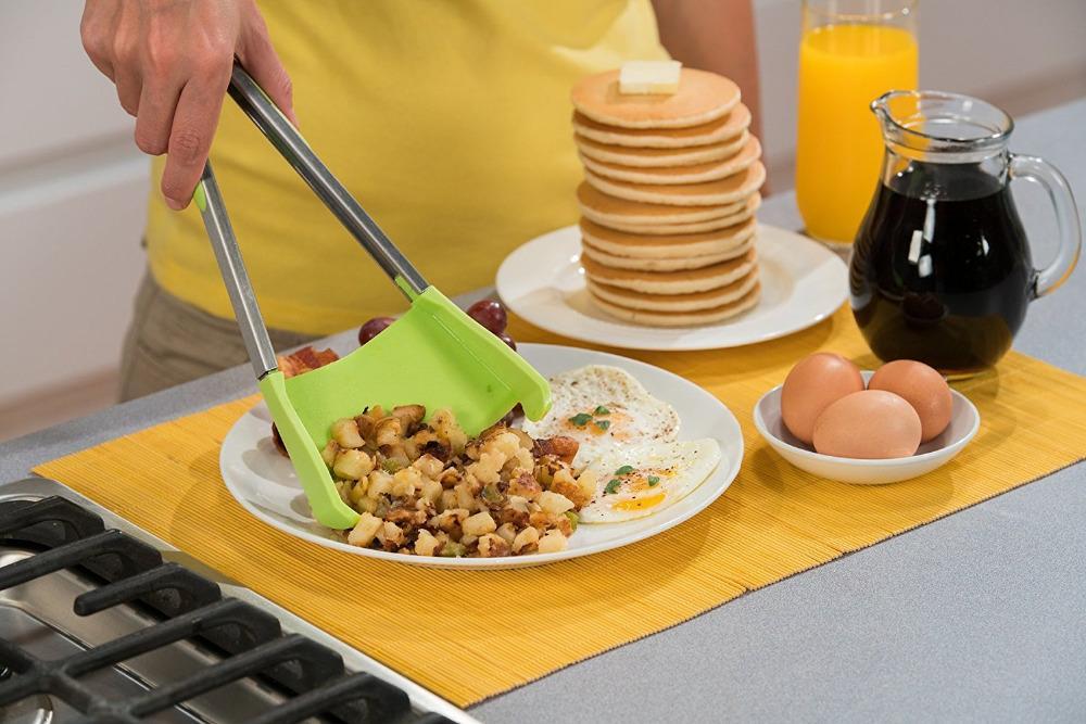Versatile 2-in-1 Spatula and Tongs - CulinaryCraft