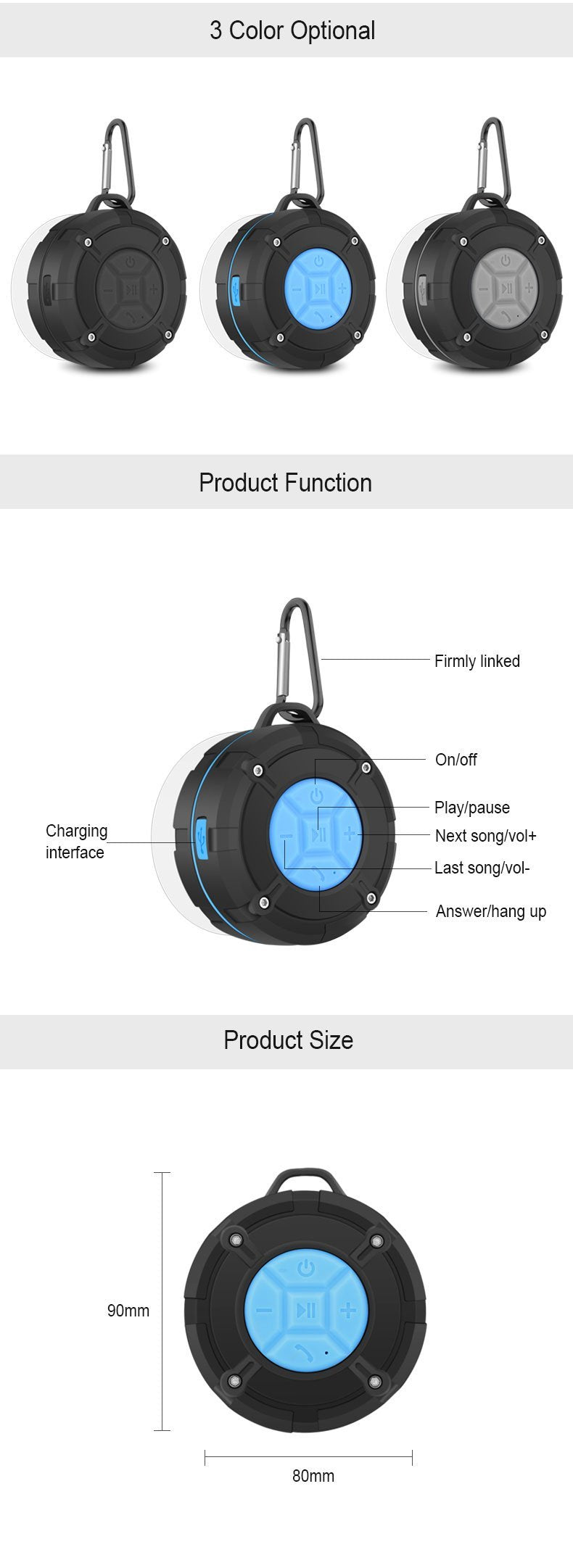 Waterproof Bluetooth Loudspeaker - AquaSound Elite