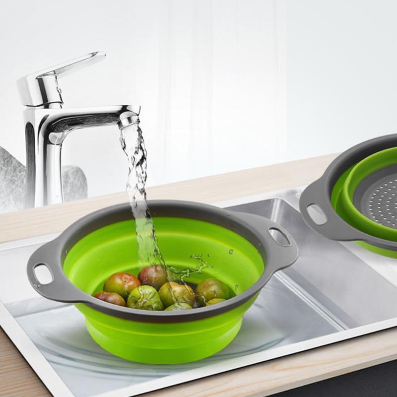 Folding Silicone Drain Basket - AquaEase