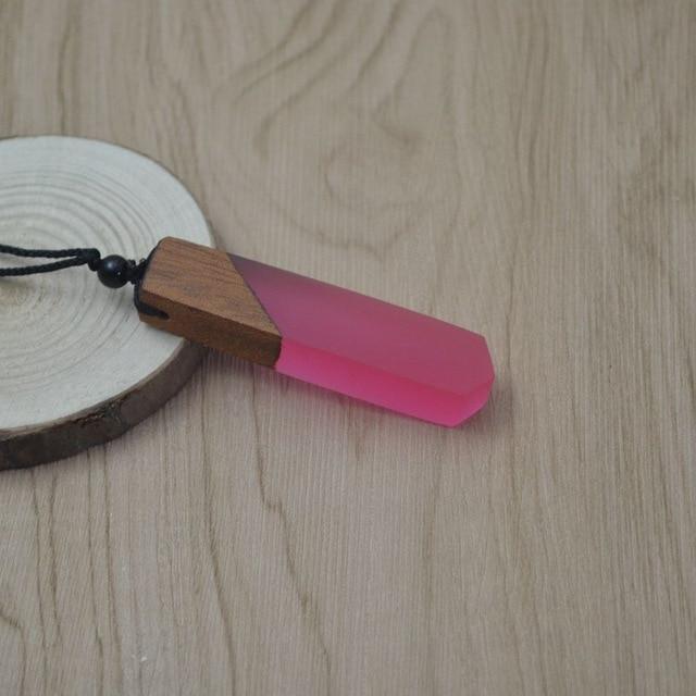 Vintage Resin Wood Necklace - Artisan Luxe