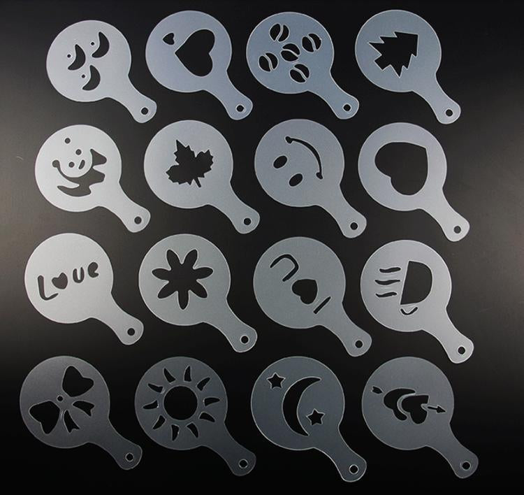 Coffee Art Stencils - BrewMaster Essentials