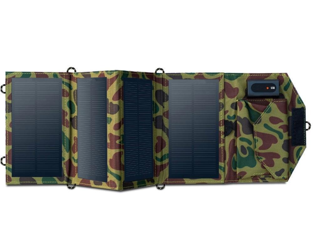 Solar Charger - EcoVolt Foldable 8W Portable Power Bank