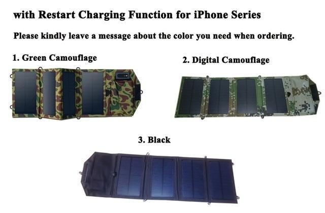 Solar Charger - EcoVolt Foldable 8W Portable Power Bank
