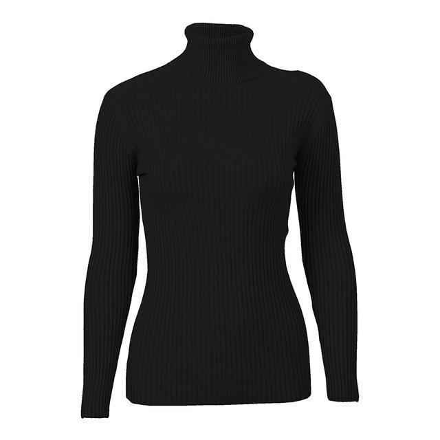Knitted Turtleneck Sweater - Luxe Threads