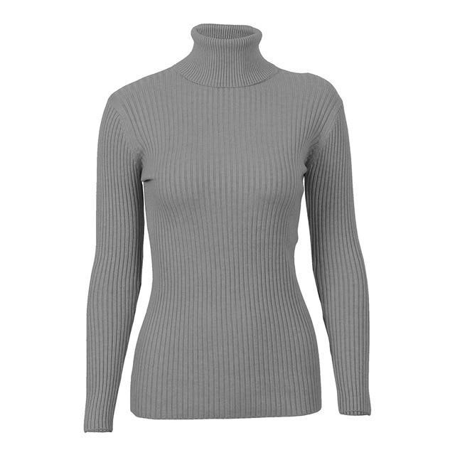 Knitted Turtleneck Sweater - Luxe Threads