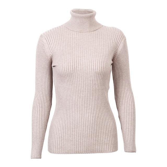 Knitted Turtleneck Sweater - Luxe Threads