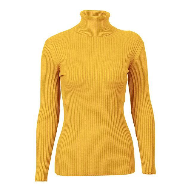 Knitted Turtleneck Sweater - Luxe Threads
