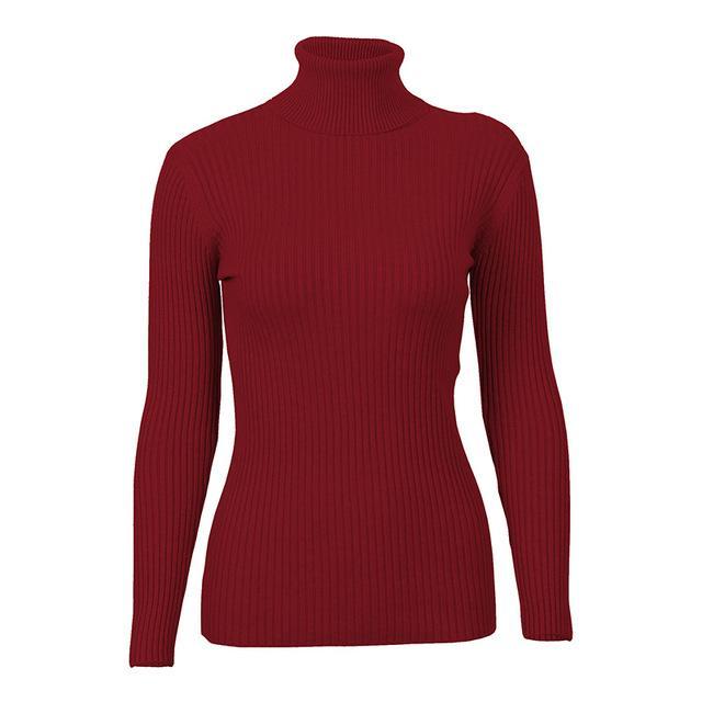 Knitted Turtleneck Sweater - Luxe Threads