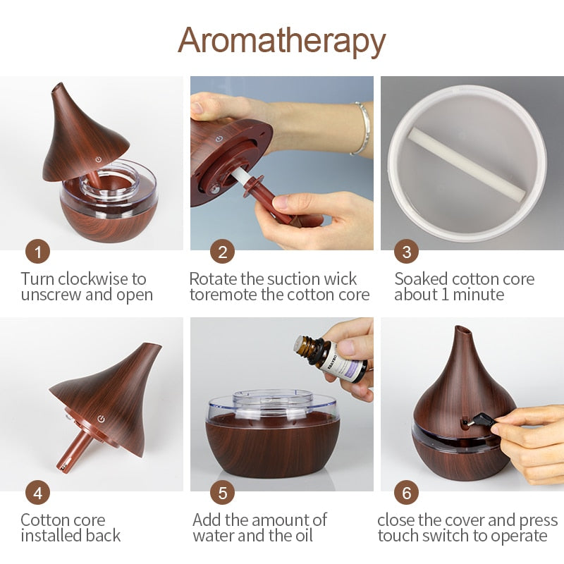 Aromatherapy Humidifier with LED Light - PureMist
