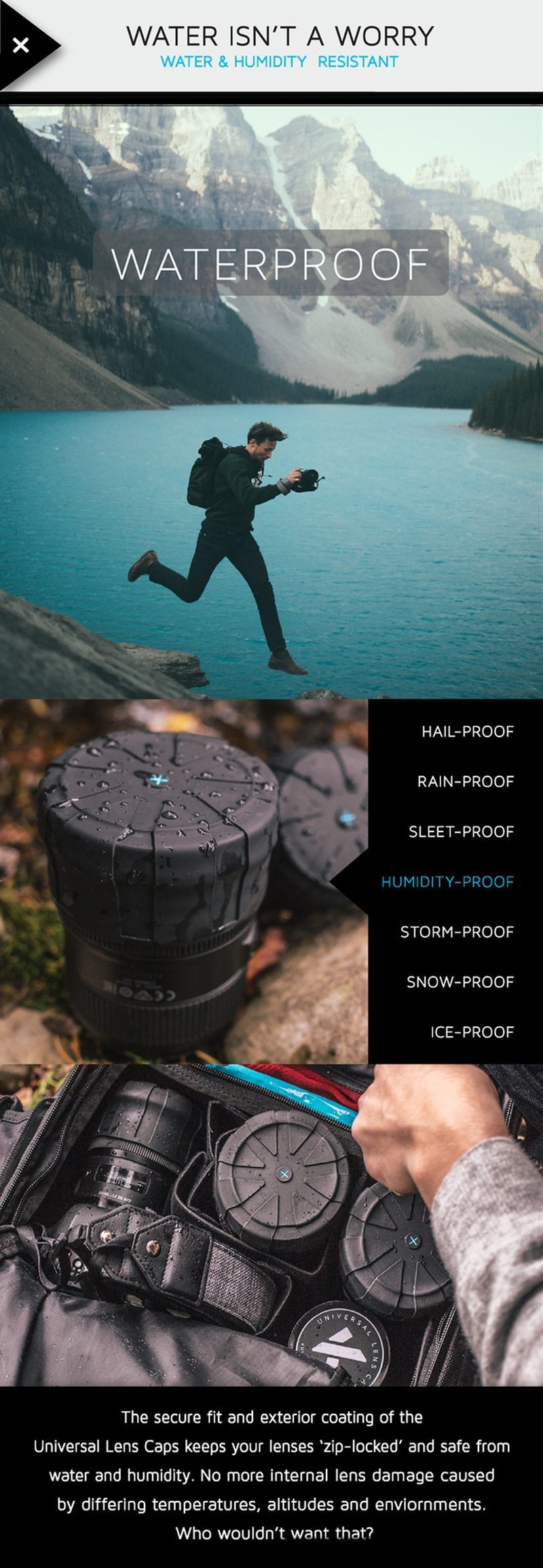 Universal Lens Cap - OptiGuard Premium