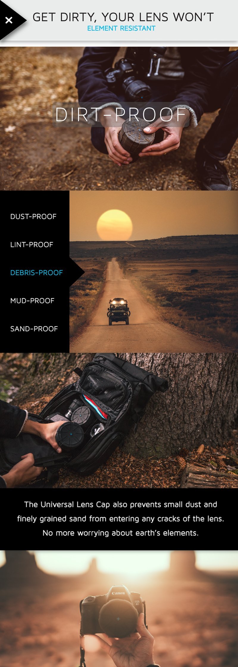 Universal Lens Cap - OptiGuard Premium