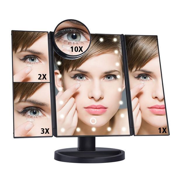 Lighted Magnifying Makeup Mirror - LuxeGlow