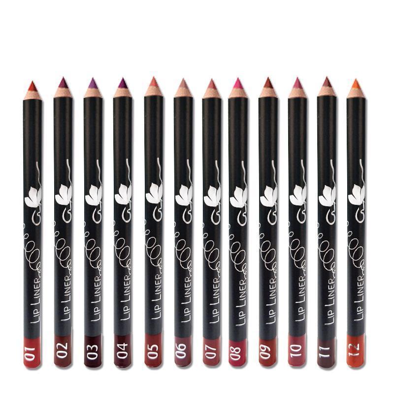 Vibrant Lipliner Pencil Set - LuxeHue