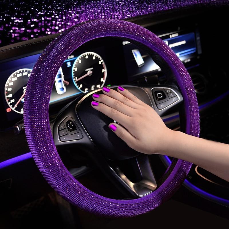 Crystal Steering Wheel Cover - LuxeDrive Essentials