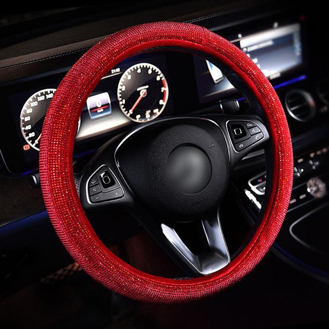 Crystal Steering Wheel Cover - LuxeDrive Essentials