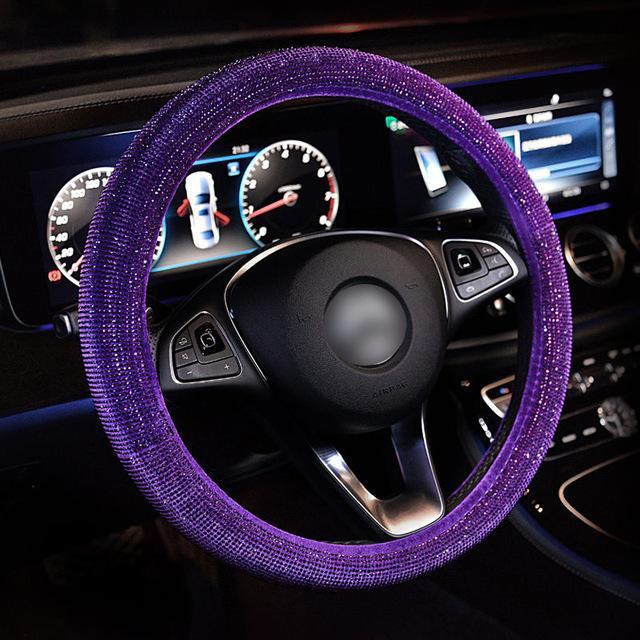Crystal Steering Wheel Cover - LuxeDrive Essentials
