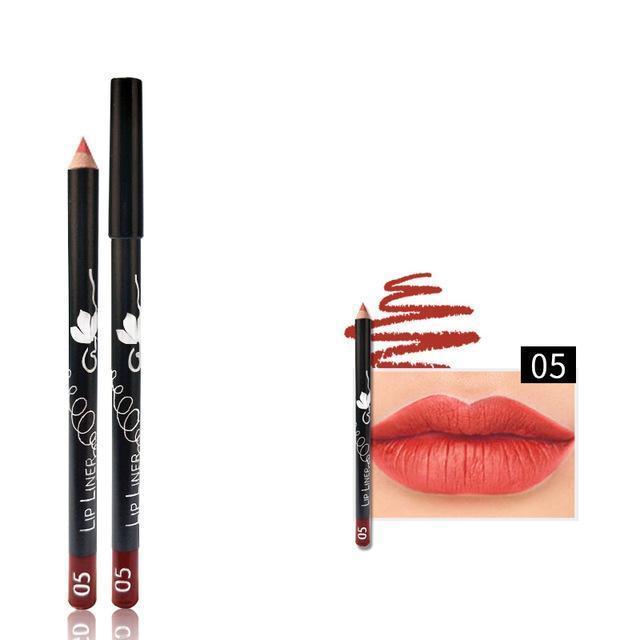 Vibrant Lipliner Pencil Set - LuxeHue