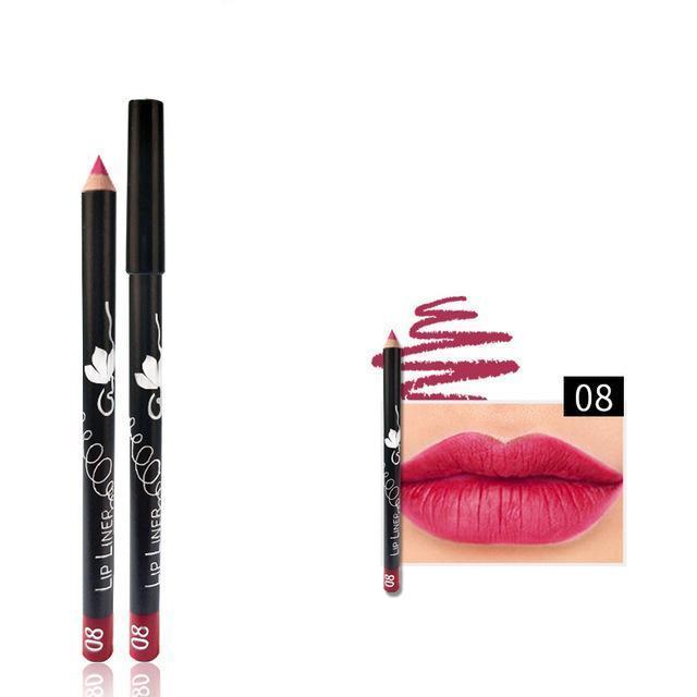 Vibrant Lipliner Pencil Set - LuxeHue