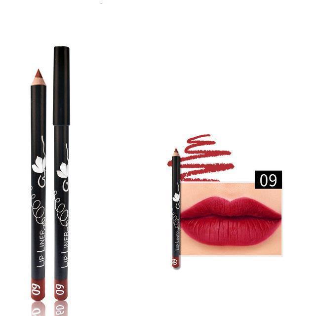 Vibrant Lipliner Pencil Set - LuxeHue