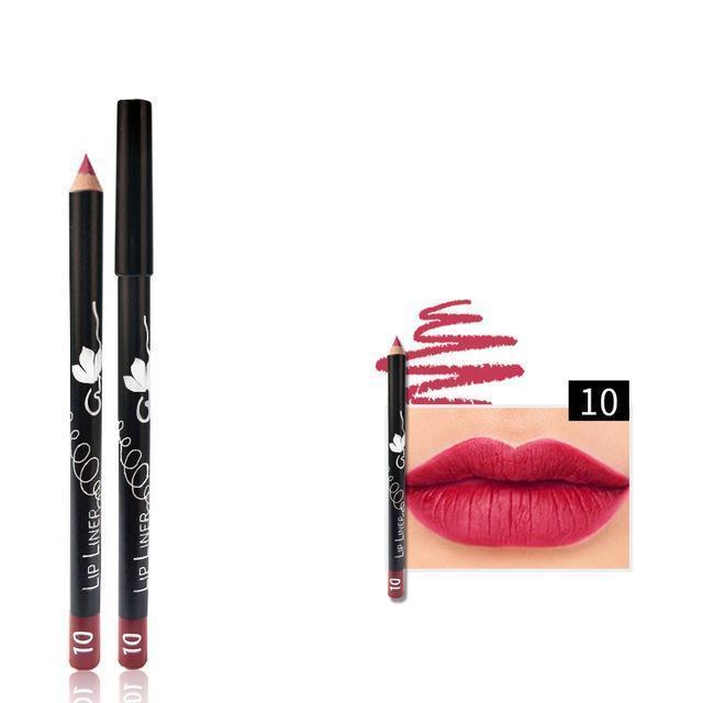 Vibrant Lipliner Pencil Set - LuxeHue