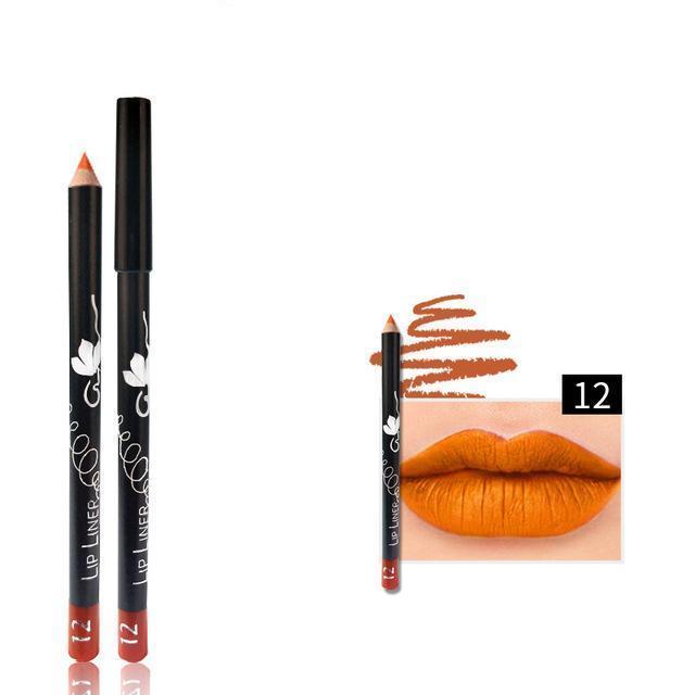 Vibrant Lipliner Pencil Set - LuxeHue