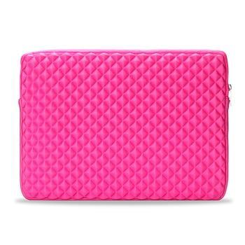 Diamond Pattern Laptop Bag - LuxeTech