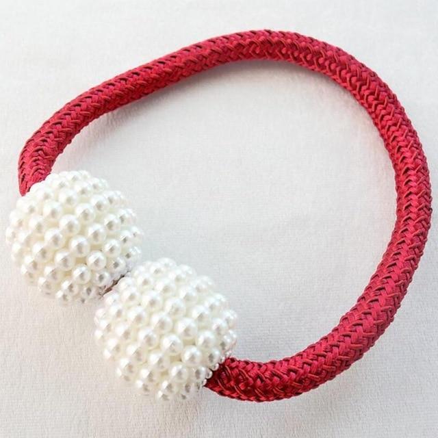 Magnetic Pearl Curtain Tiebacks - LuxeHome Decor