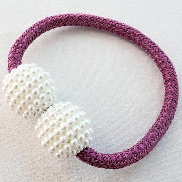 Magnetic Pearl Curtain Tiebacks - LuxeHome Decor