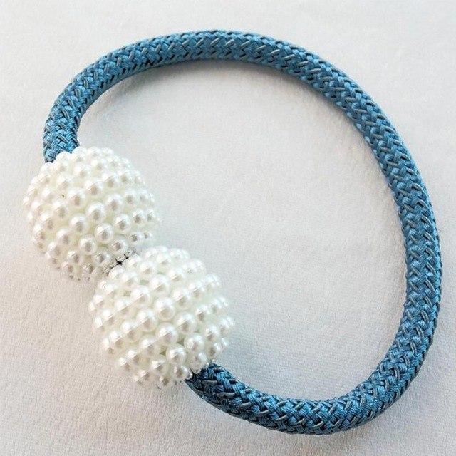 Magnetic Pearl Curtain Tiebacks - LuxeHome Decor